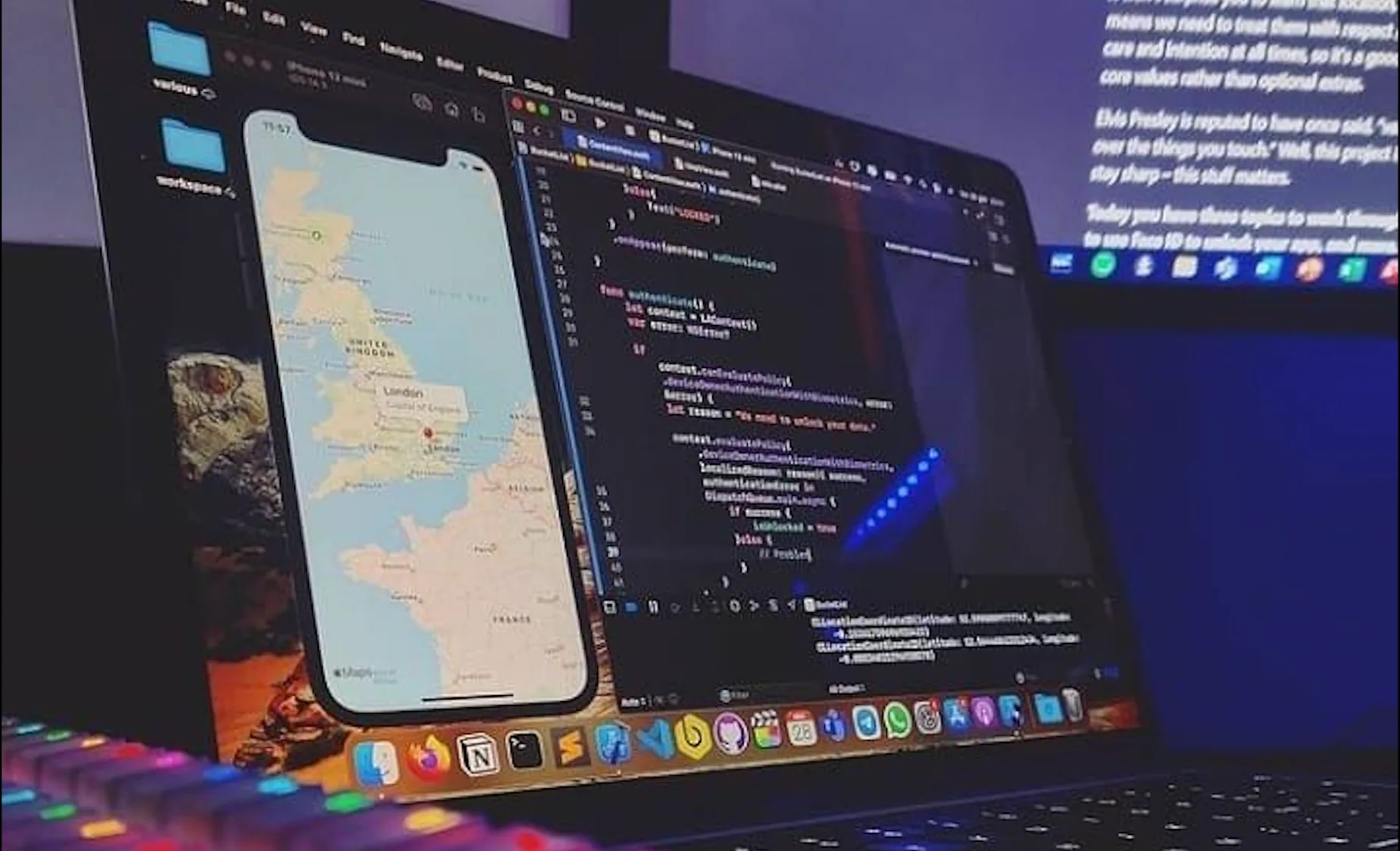 Mobile Development service background